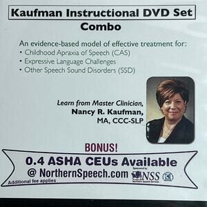 K-SLP Nancy Kaufman Speech to Language Protocol Instructional DVD Set (3 Discs)